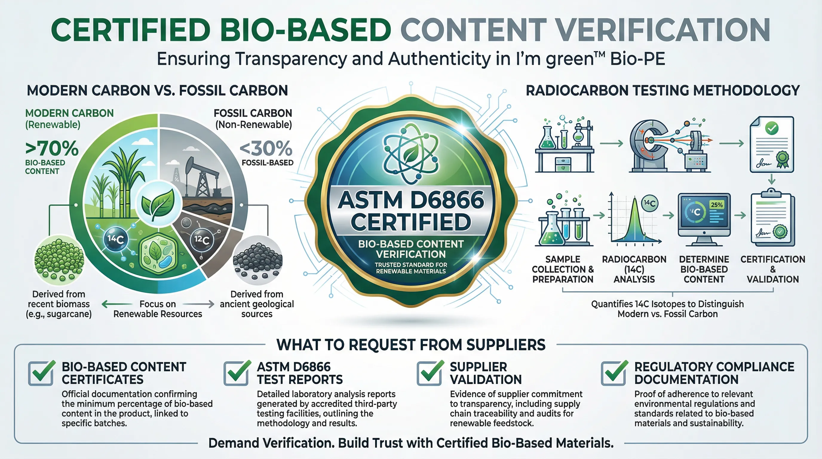 Bio-PE certification and verification process