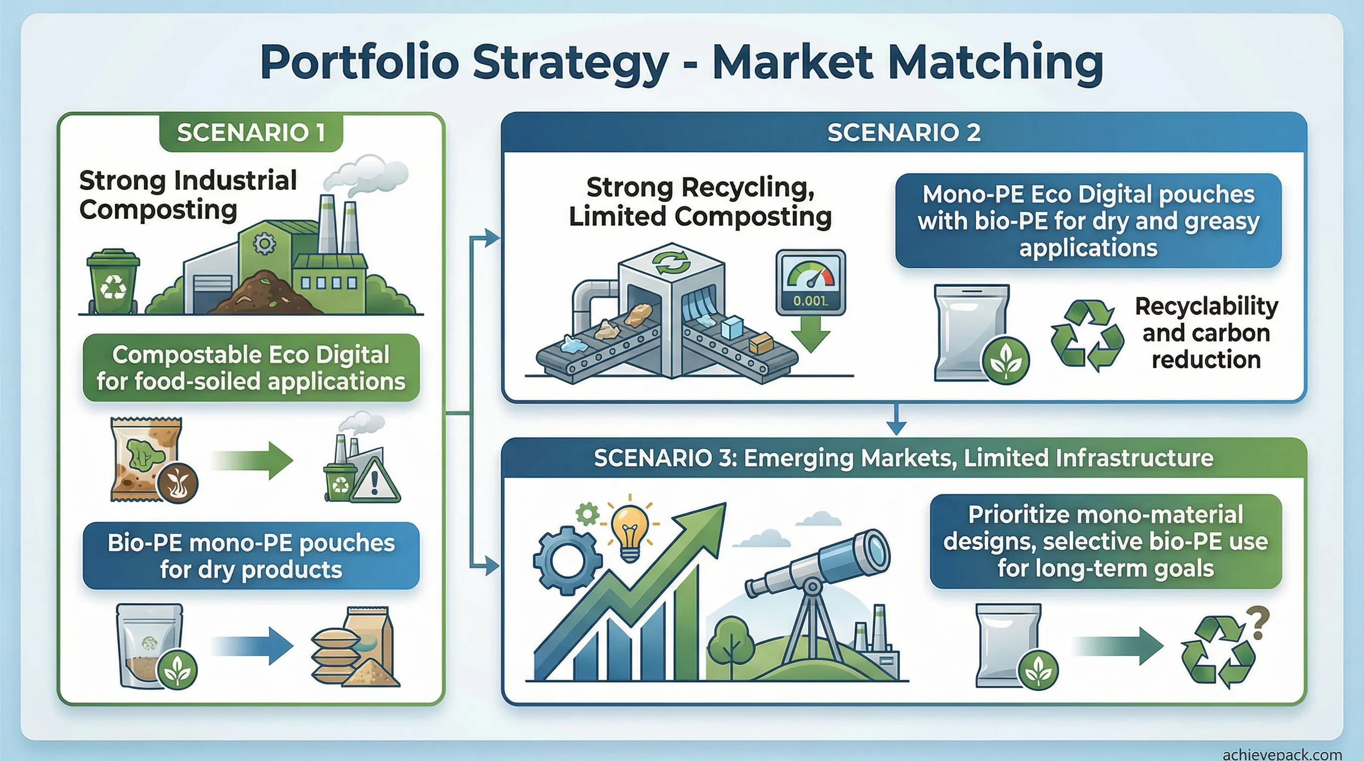 Portfolio strategy matching material to market
