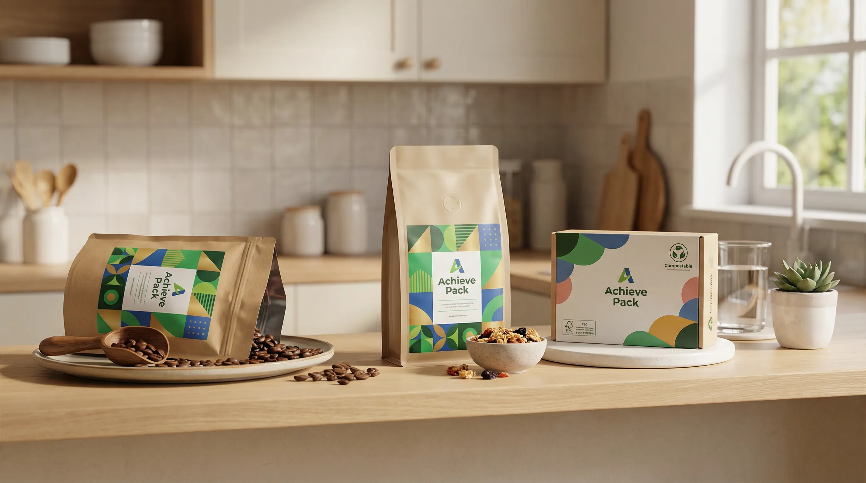 On-shelf composite showing packaging next to competitors
