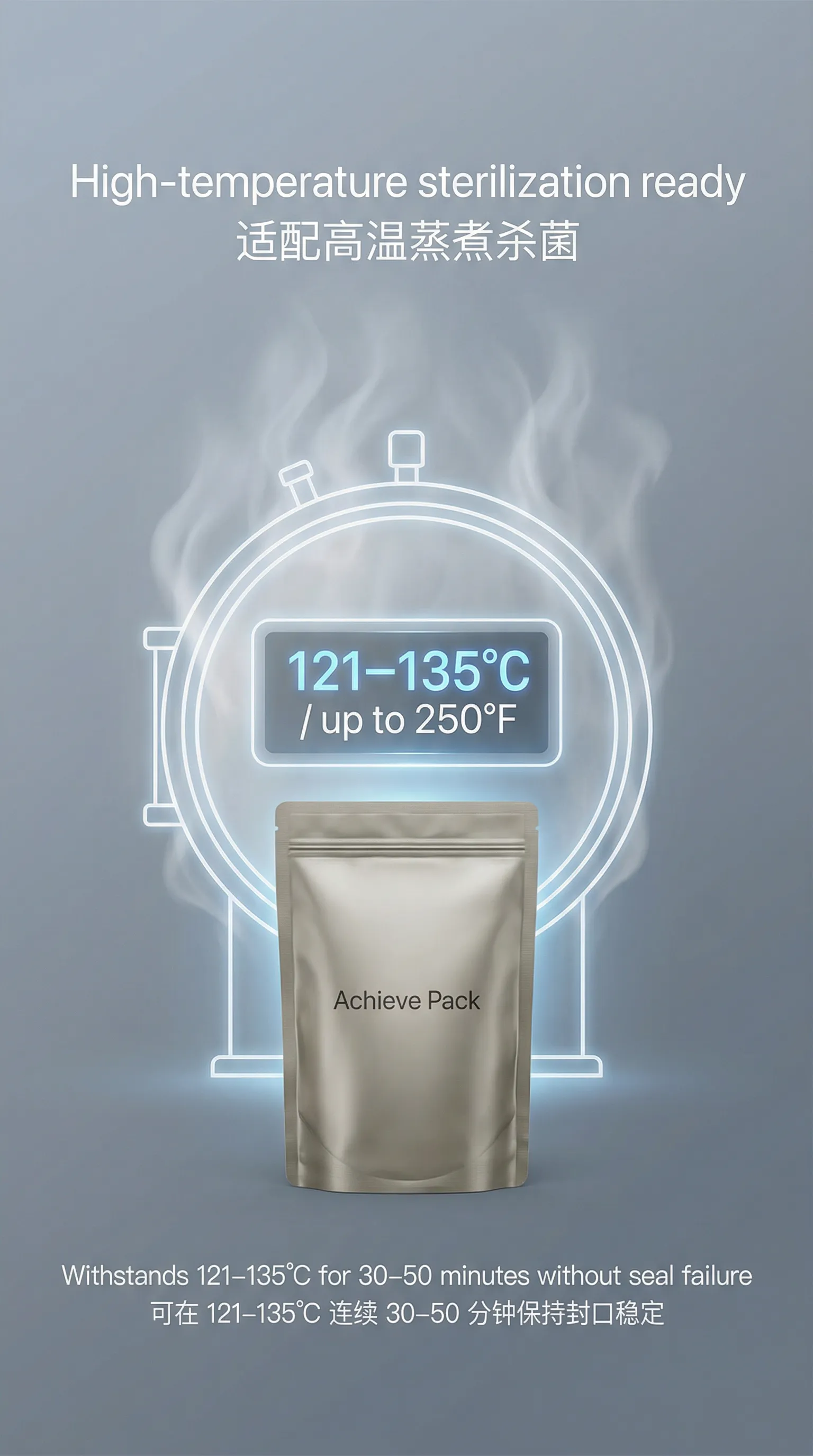 High-Temperature Sterilization Ready