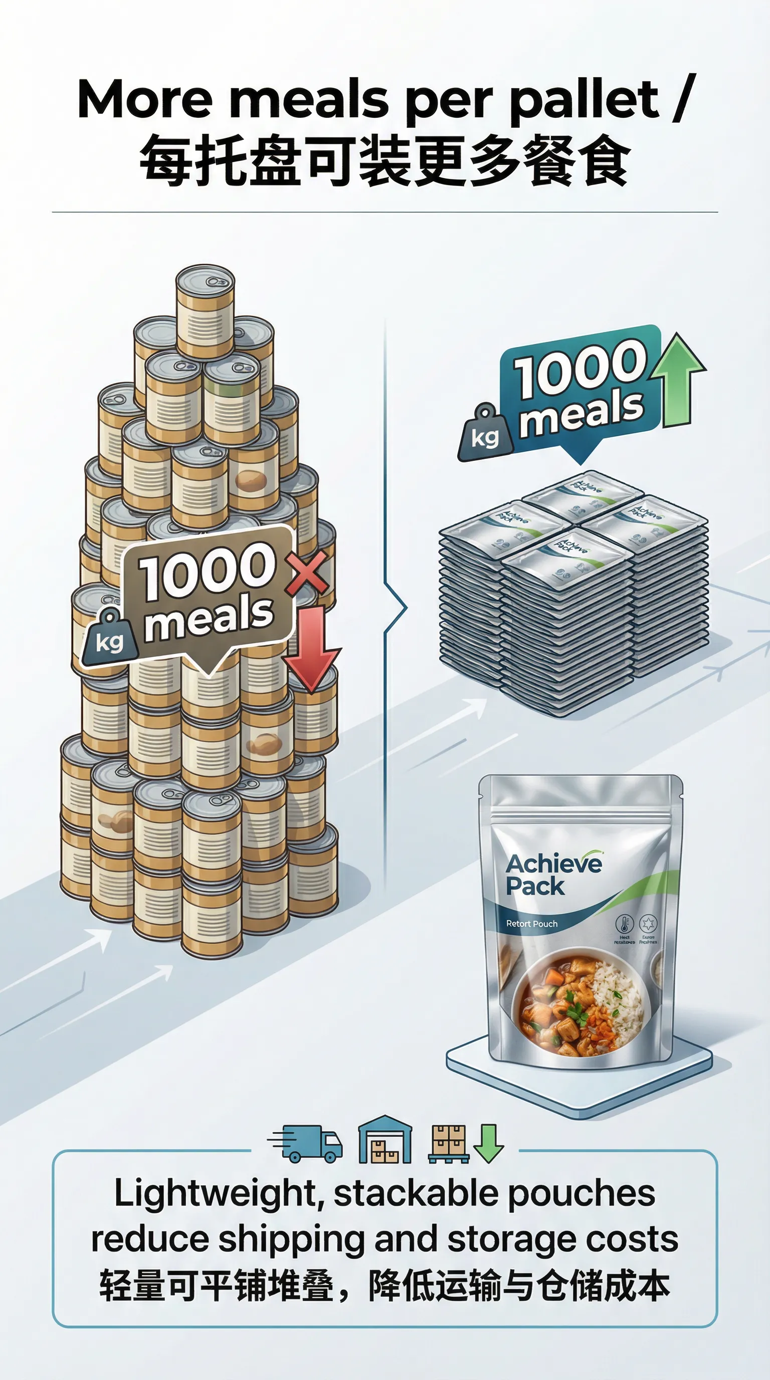 More Meals Per Pallet
