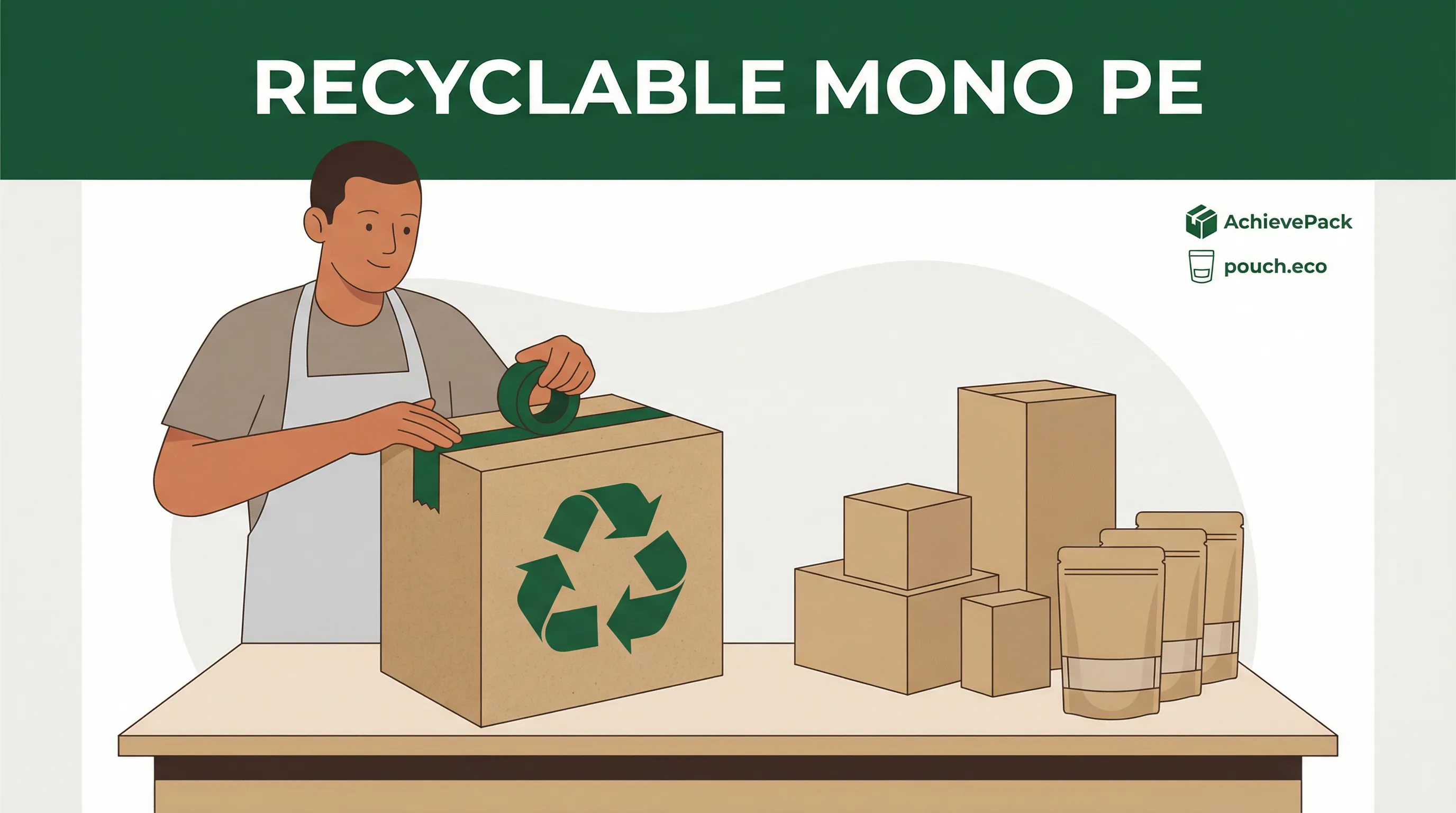 Curbside recyclable mono-material snack food bag
