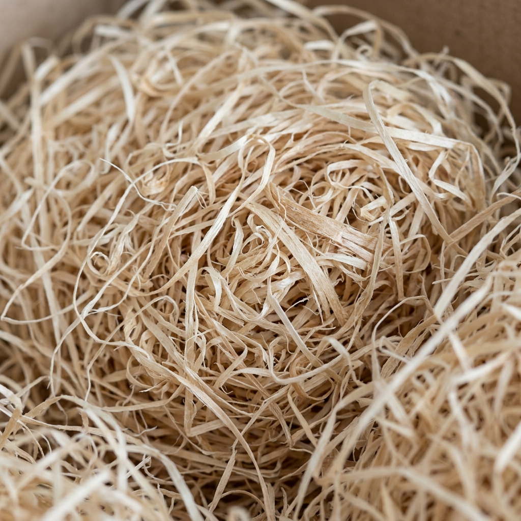 Close up texture of flexible soft wood packaging material