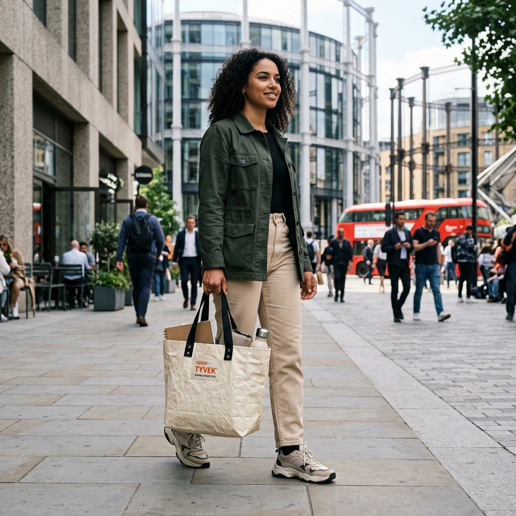 Stylish Dupont Tyvek paper tote bag