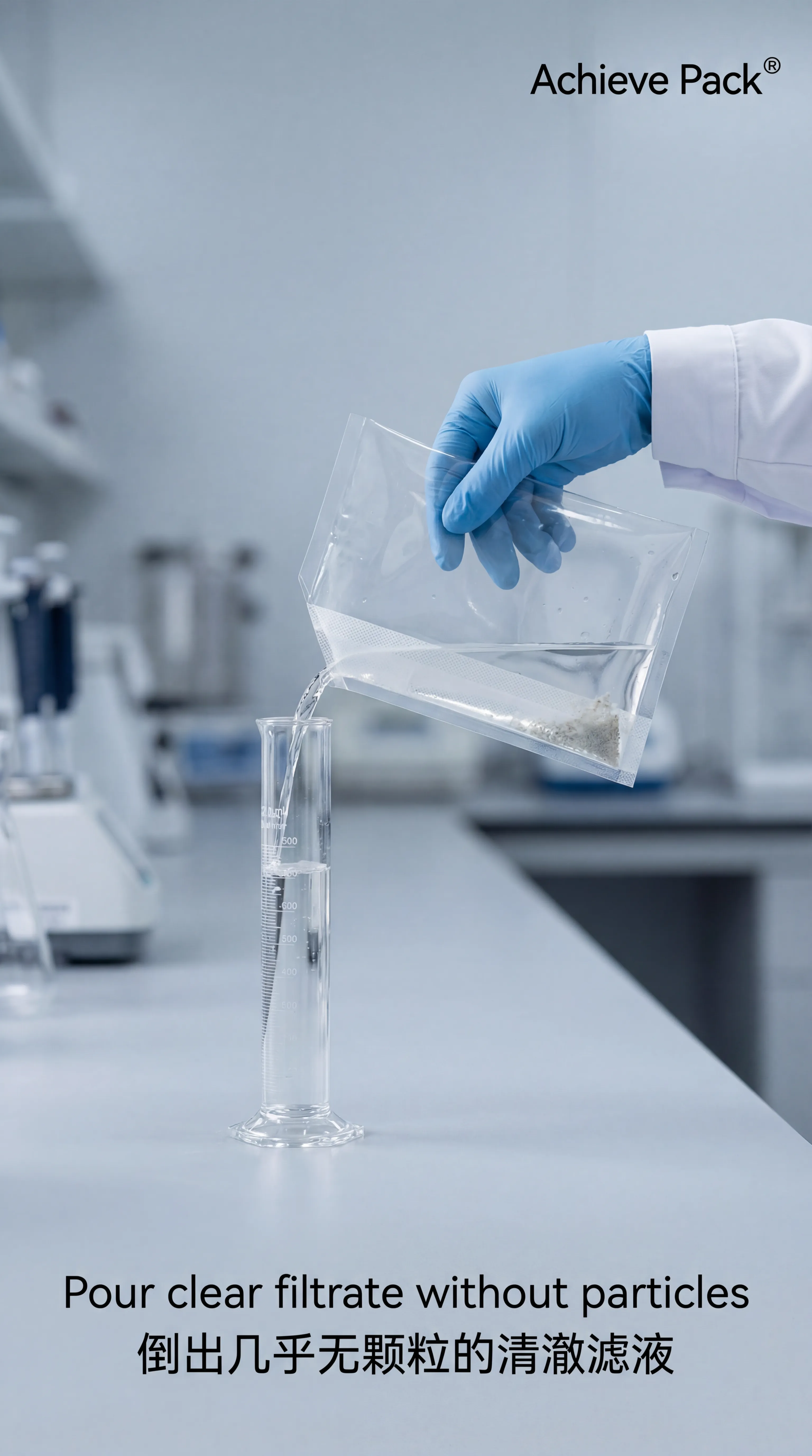 Pouring Particle-free Filtrate