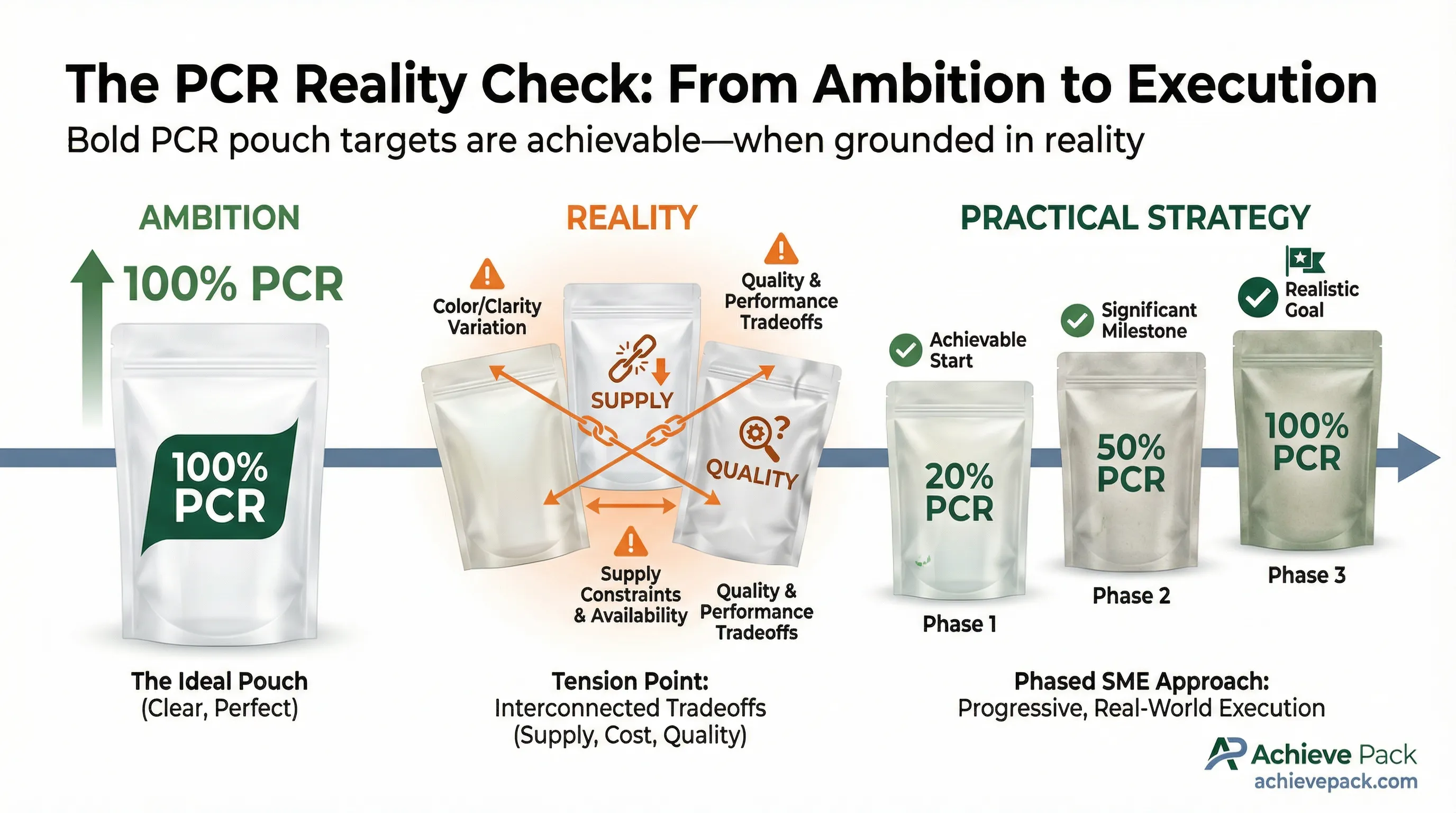 Realistic PCR Content Levels for Packaging | Achieve Pack