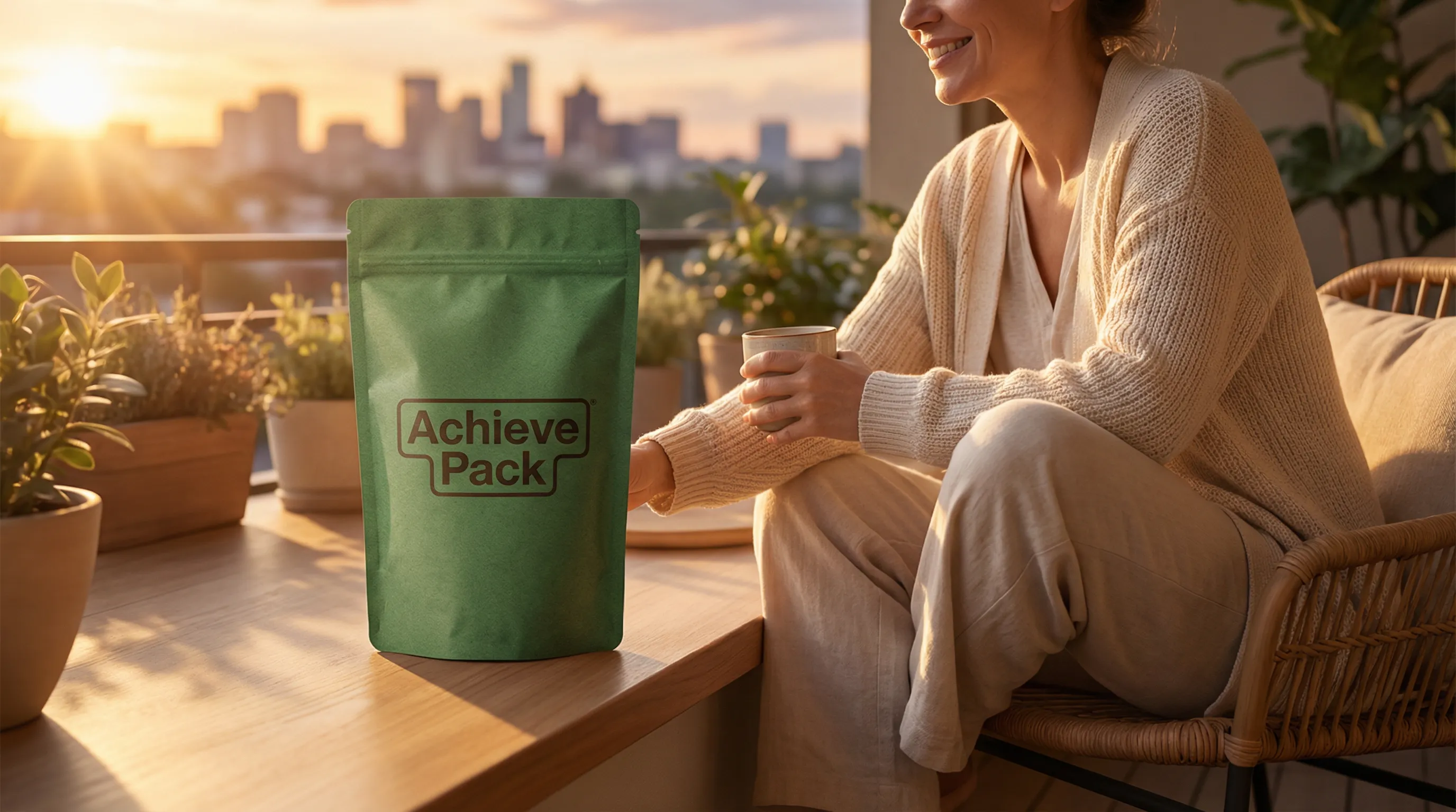 Home compostable packaging in garden compost