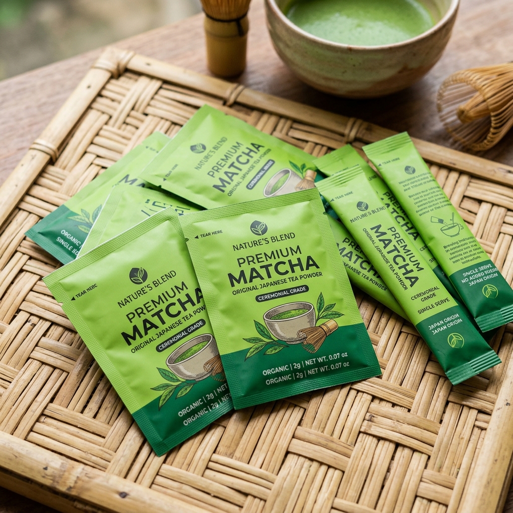 How to Design Custom Sachets & Stick Pack Films for Matcha?