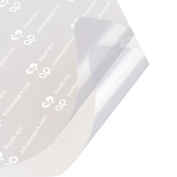 Clear flat pouch for product visibility