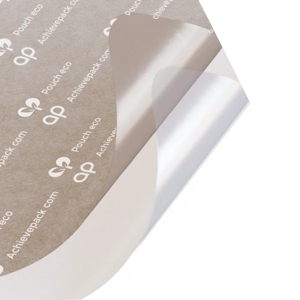 Kraft paper flat sachet eco-friendly
