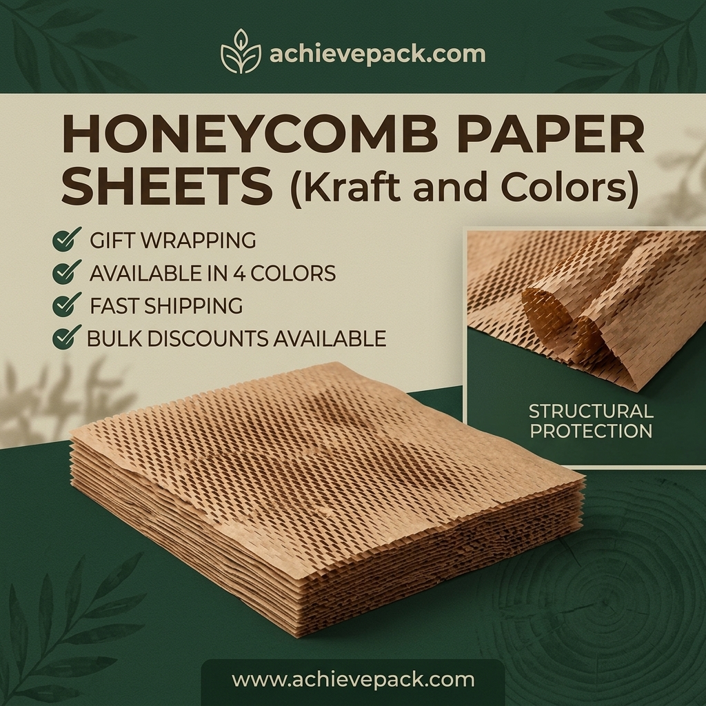 Eco-Friendly Kraft Honeycomb Packing Paper Wrap