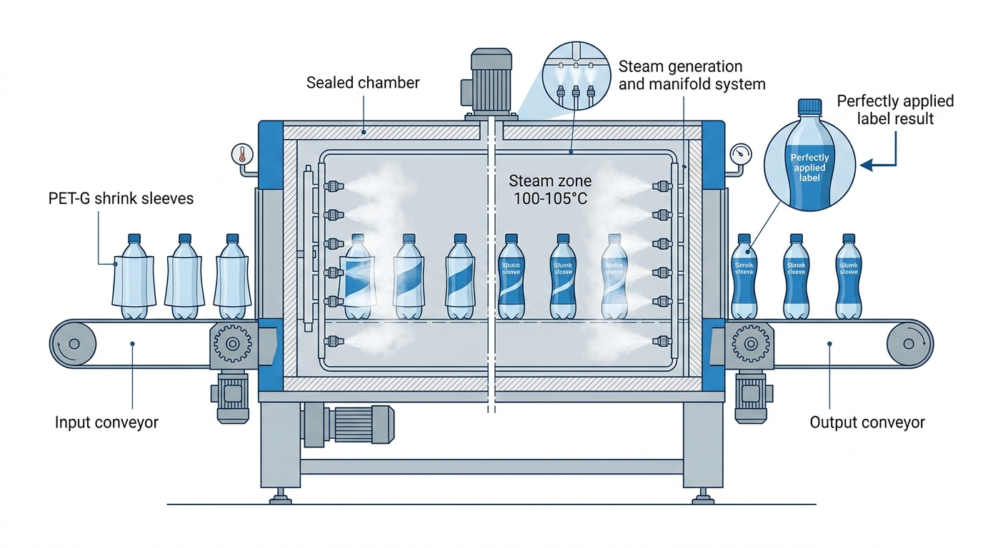 Steam Shrink Tunnel Technical Layout